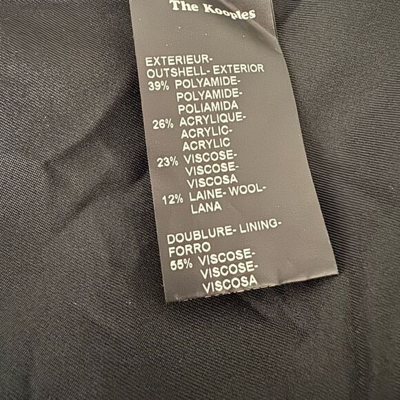 The Kooples Tweed Mini Skirt Burgundy + Black - Picture 9 of 10